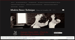 Desktop Screenshot of moderndancetechnique.com