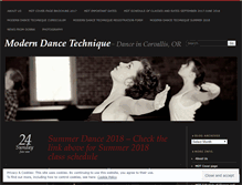 Tablet Screenshot of moderndancetechnique.com